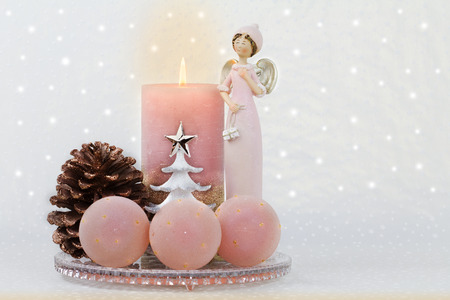 This decoration spreads a fine Christmas spirit.の写真素材