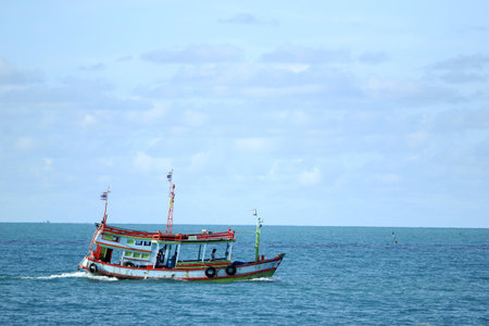 fishing boatsの写真素材