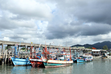 fishing boatsの写真素材