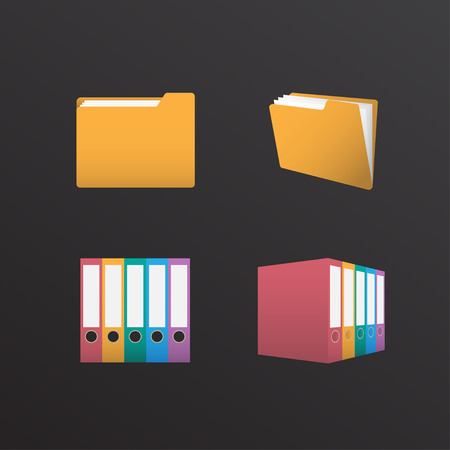 Illustrazione per Folder icon Design, Vector Illustration - Immagini Royalty Free