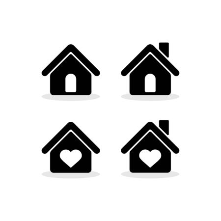 Flat home icon symbol, vector illustrationのイラスト素材