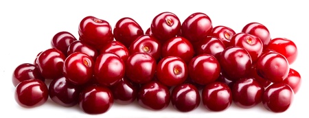 cherries isolated  fruit backgroundの写真素材