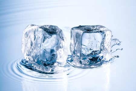 Two ice cubesの写真素材
