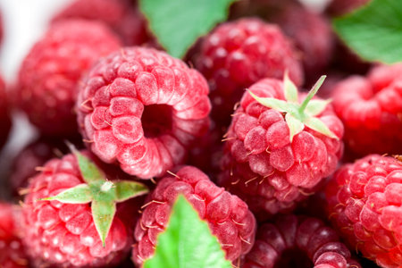 Raspberry  berry background
