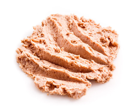 Goose pate isolated on white background