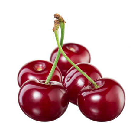 Cherries isolatedの写真素材