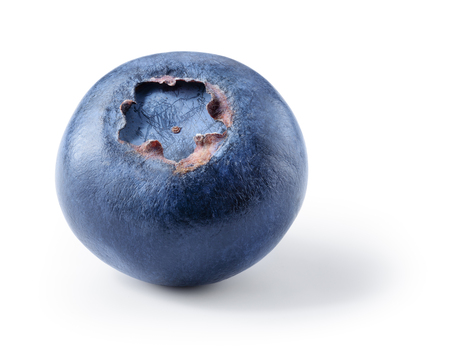 Blueberry. Blueberry isolated on white. With clipping path.の写真素材