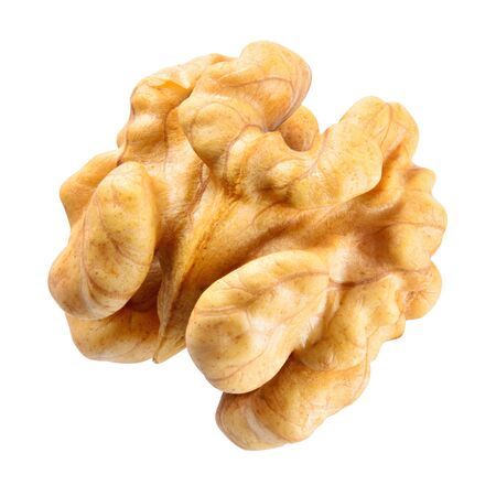 Walnut. Kernel isolated on white background. With clipping path.の写真素材