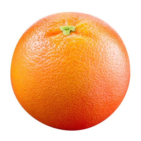 Grapefruit isolated. Grapefruit on white. With clipping path. Full depth of field.の写真素材