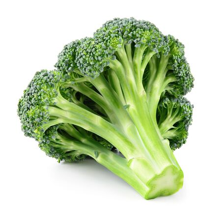 Broccoli. Broccoli isolated on white. Full depth of field.の写真素材