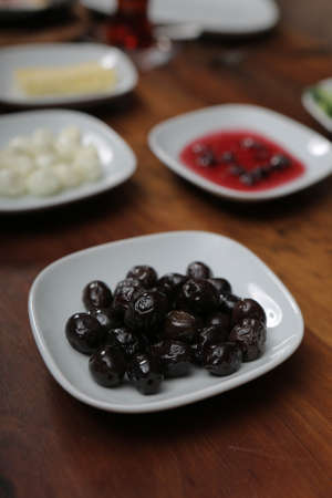 Rich and delicious Turkish breakfastの写真素材