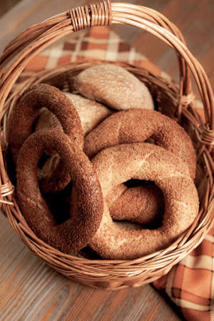 delicious natural aesthetic baked breadの写真素材