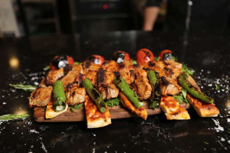 Turkish and Arabic Traditional Ramadan Kebabの写真素材