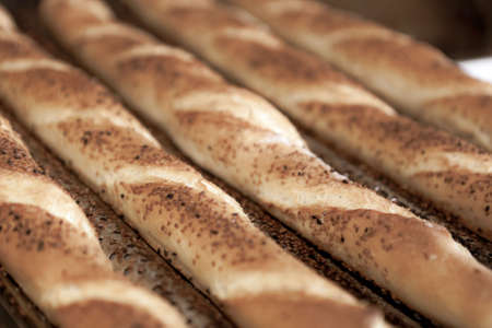 delicious natural aesthetic baked breadの写真素材