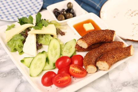 Rich and delicious Turkish breakfast