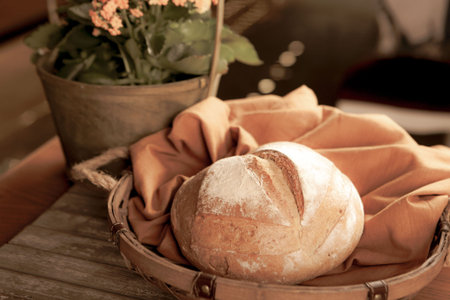 delicious natural aesthetic baked bread
