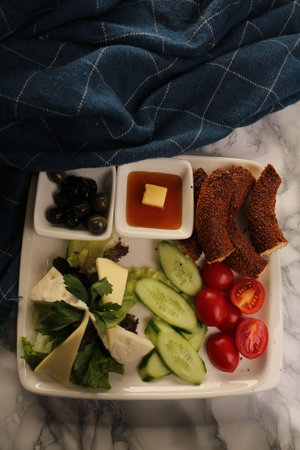 Rich and delicious Turkish breakfast