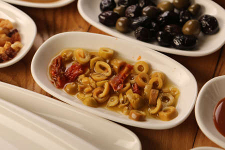 Rich and delicious Turkish breakfastの写真素材