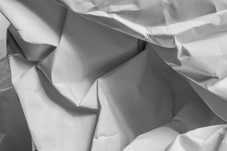 White creased crumpled paper background grunge texture backdrop