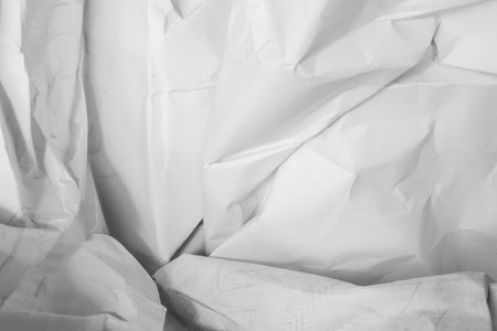 White creased crumpled paper background grunge texture backdrop