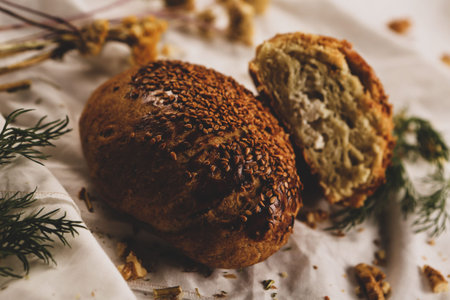 delicious natural aesthetic baked bread