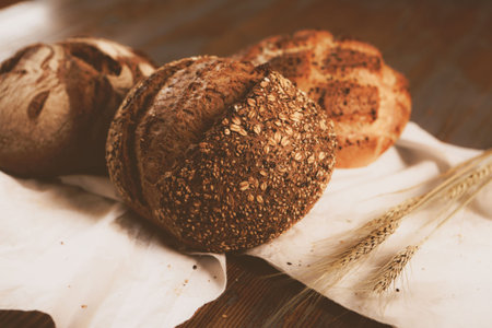delicious natural aesthetic baked bread