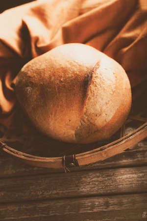 delicious natural aesthetic baked breadの写真素材