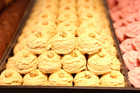 cookies with dark chocolate chipsの写真素材