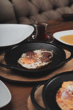 Rich and delicious Turkish breakfastの写真素材