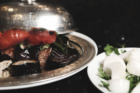 Turkish and Arabic Traditional Ramadan Kebabの写真素材