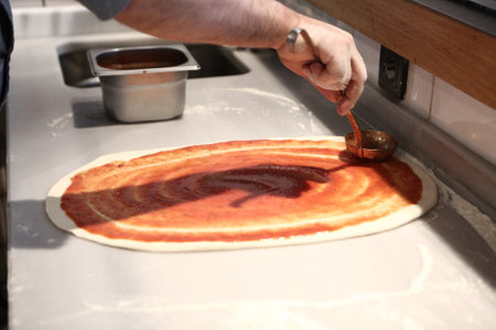 Delicious Mixture pizza Italian foodの写真素材