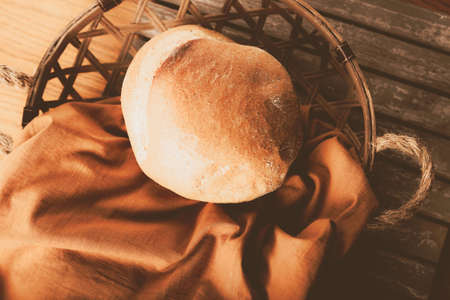 delicious natural aesthetic baked breadの写真素材