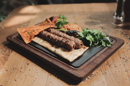 Turkish and Arabic Traditional Ramadan Kebabの写真素材