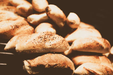 delicious natural aesthetic baked breadの写真素材