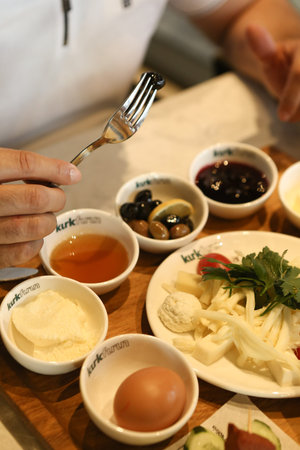 Rich and delicious Turkish breakfast