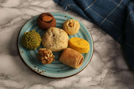 cookies with dark chocolate chipsの写真素材