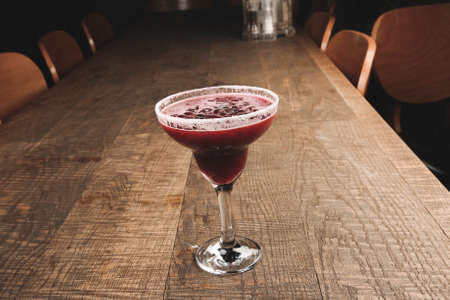 Alcohol cocktail drink on the table in restaurantの写真素材