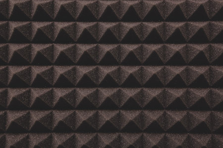 Close up of studio sound acoustic foam Background