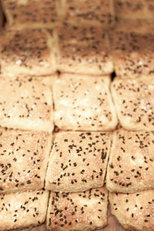 Group of assorted cookies. Chocolate chip, oatmeal raisin, white chocolateの写真素材