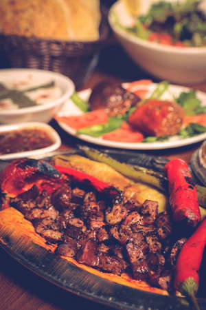 Turkish and Arabic Traditional Ramadan Kebabの写真素材
