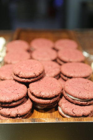 Group of assorted cookies. Chocolate chip, oatmeal raisin, white chocolate