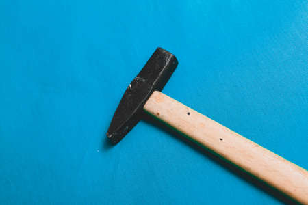 Old vintage hammer the craft tool for carpenterの写真素材