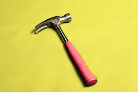 Old vintage hammer the craft tool for carpenter