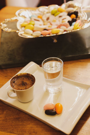 a lot of variety chocolate pralinesの写真素材