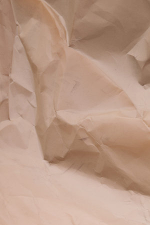 orange creased crumpled paper background grunge texture backdrop