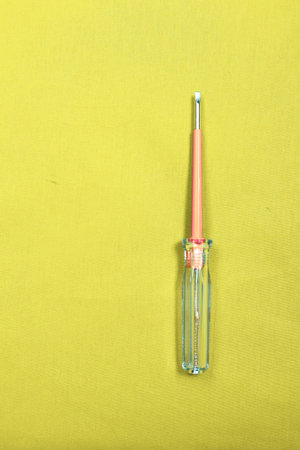 Screwdriver with a plastic handle