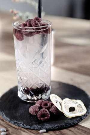 Alcohol cocktail drink on the table in restaurantの写真素材