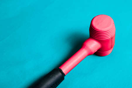 red and black rubber hammerの写真素材