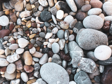 colorful beautiful stones background textureの写真素材