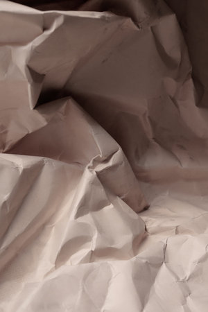 White creased crumpled paper background grunge texture backdrop